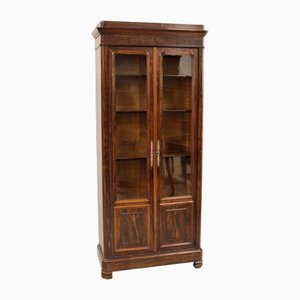 Louis Philippe Vitrine mit Glas, 19. Jh.