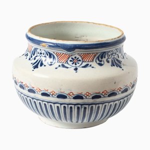 Antique French Faience Bowl from Rouen, 1700s