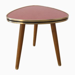 Small Red Tripod Table, 1960s