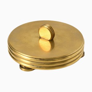 Scatola Art Deco in ottone, Germania, anni '30