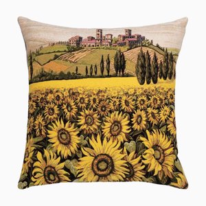 Sunflowers of Tuscany Cushion with Filler by Hines of Oxford