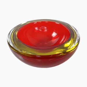 Große Formia Vetri Murano Schale von Mian Giulano, Italien, 1960er