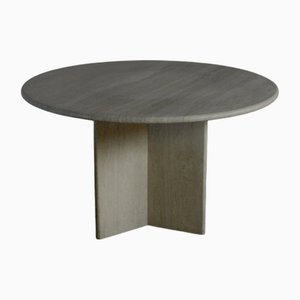 Table de Salle à Manger en Travertin, Italie, 1970s