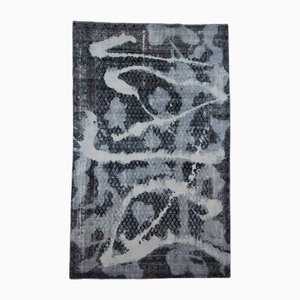 Vintage Hand-Knotted Reworked Middle Eastern Rug