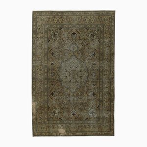Vintage Hand-Knotted Middle Eastern Rug with Ornaments