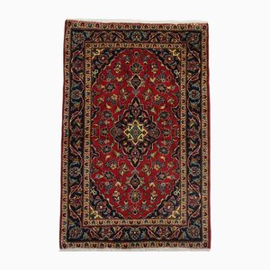 Hand-Knotted Middle Eastern Keshan Rug in Sheep's Wool