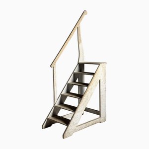 Library Stairs in Painted Wood