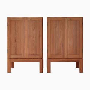 Pinewood Asserbo Cabinets attributed to Børge Mogensen for Karl Andersson & Söner, Sweden, 1962, Set of 2