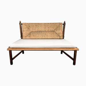 Banc Vintage en Bois Sculpté, Italie, 1970s