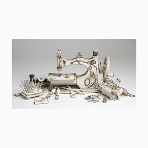 Katharine Morling, Stitched Up Black & White Sculpture Installation, 2025, Porcelain