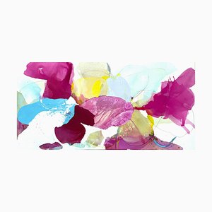 Liz Barber, Azalea Light, Large Abstract Painting on Canvas, 2023