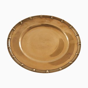 Art Deco Centerpiece in Patinated Brass, 1930s