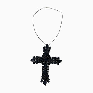 Cross Pendant Necklace attributed to Gianfranco Ferré, Italy, 1990s