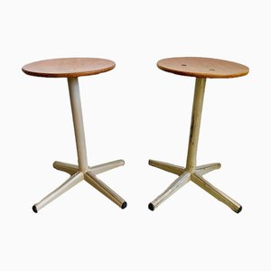 Industrielle Vintage Hocker, 1960er, 2er Set