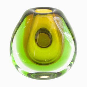 Vase Immergé en Verre par Vladimir Mika pour Moser, 1967