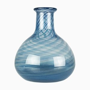 Blue & Clear Murano Glass Vase from Barovier & Toso, 1960s