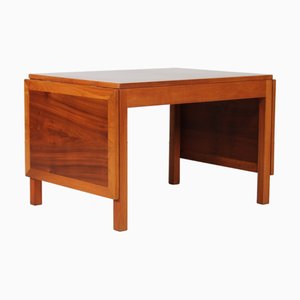 Extendable Coffee Table 5360 in American Walnut with 2 Drop-Down Leaves by Fredericia Stolefabrik for Børge Mogensen, Denmark, 1970s