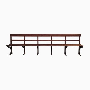 Long Wooden Church Bench