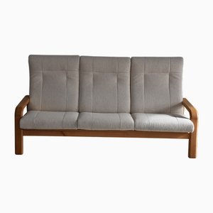 Canapé à Dossier Haut avec Structure en Chêne de L. Olsen and Son, 1970s