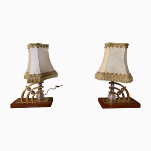 Vintage Table Lamps, 1950s, Set of 4