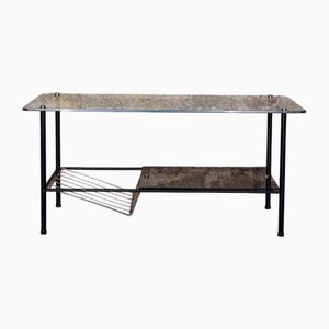 Coffee Table with Magazine Rack attributed to Pierre Guariche for Airborne, 1950s