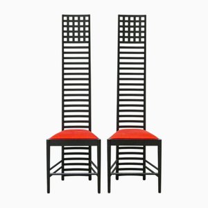 Sedie di Charles Rennie Mackintosh per Cassina, anni '80