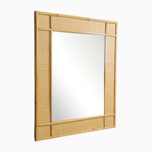 Mid-Century Bamboo Mirror by Dal Vera, 1960s