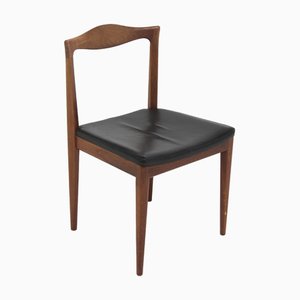 Skandinavischer Stuhl aus Teak und Leder, Karl-Erik Ekselius, Joc Vetlanda, Schweden von Karl-Erik Ekselius für Joc Vetlanda, 1960