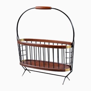 Porte-Revues en Bois et Métal, 1960