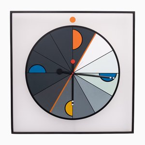 Large Morphos Clock by Kurt B. Delbanco for Acerbis, 1980s