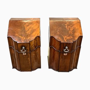 Georgian Mahogany Knife Boxes, 1770, Set of 2