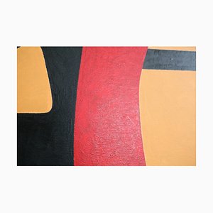 Free Form Composition, 1970er, Bemalte Holzplatte