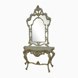 Specchio barocco veneziano in legno, anni '50
