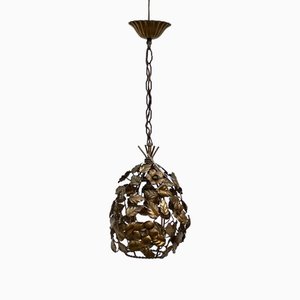 Lampadario in ottone, anni '50