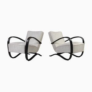 Set of Art Deco Model H269 Armchairs by J. Halabala, 1930s