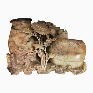 Carved Soapstone Vase, 1920