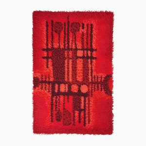 Modern Danish Hand-Knotted Wool Rug attributed to Carin Agner Nielsen for Ege Rya, 1960s