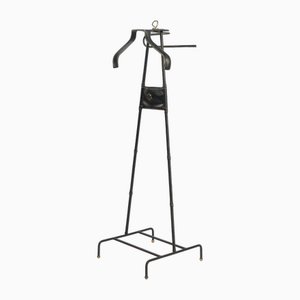 Dressboy de cuero - Valet de Jacques Adnet, France, años 50