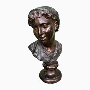 Vincenzo Gemito, Büste, 1890er, Bronze