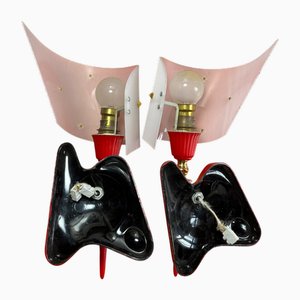 Wall Lights attributed to Pierre Guariche, Set of 2