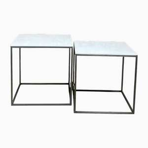 Nesting Tables PL71 attributed to Poul Kjaerholm for E. Kold Christensen, 1960s, Set of 2