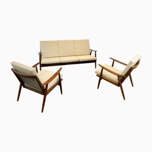 Canapé en Teck, 1960s, Set de 3