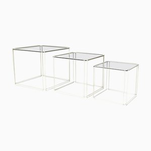 Isocele Nesting Tables attributed to Max Sauze, 1970s, Set of 3