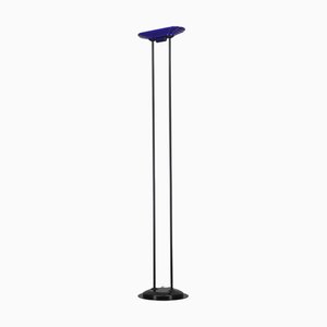 Halogen Floor Lamp with Glass Shade, Europe, 1970s
