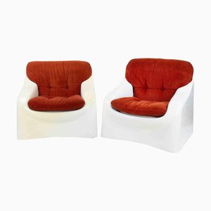 Poltrone Galassia di Ferdinando Buzzi, anni '70, set di 2