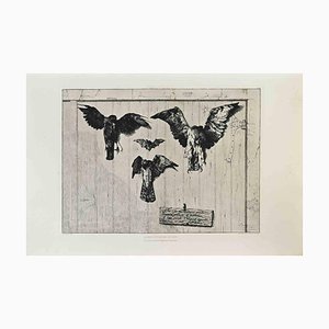 Félix Bracquemond, Le Haut d'Un Battant de Porte, Etching, 1870s