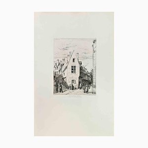 Armand Queyroy, Rue du Rivage, Etching, 1870s