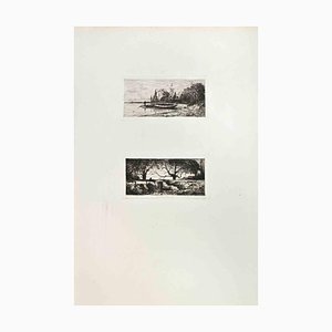 Adolphe Appian, Environs de Rix, Etching, 1870s
