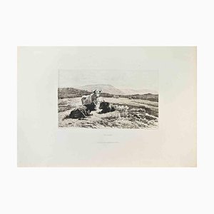 Otto Weber, En Écosse, aguafuerte, década de 1870