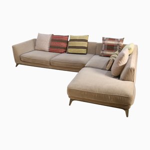 Velvet Corner Sofa from Roche Bobois